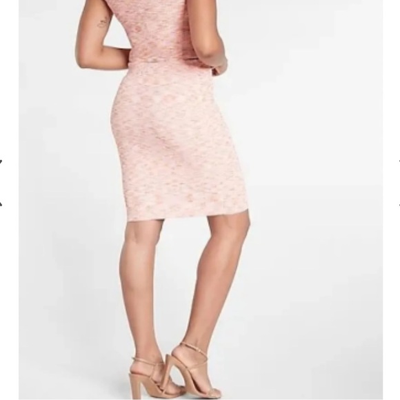 EXPRESS Body Contour Ribbed Space Dye Pencil Skirt Stretch Size Medium NEW - Picture 16 of 16